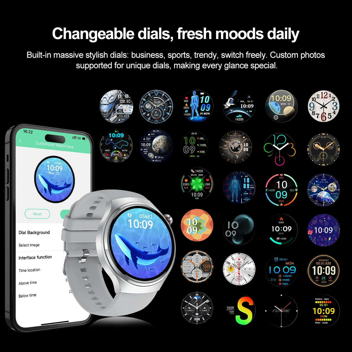 New Watch 4 GT Series Smart Watch Men AMOLED Screen